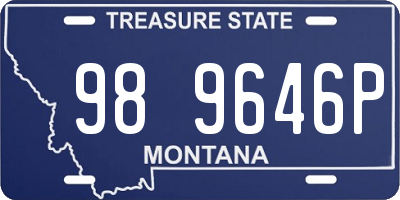 MT license plate 989646P