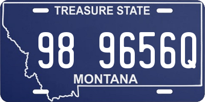 MT license plate 989656Q