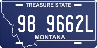 MT license plate 989662L