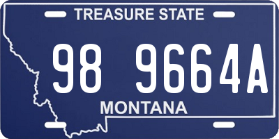MT license plate 989664A