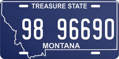 MT license plate 989669O