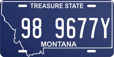 MT license plate 989677Y