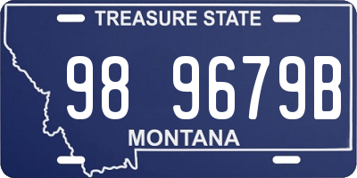 MT license plate 989679B