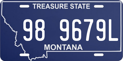 MT license plate 989679L