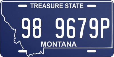 MT license plate 989679P