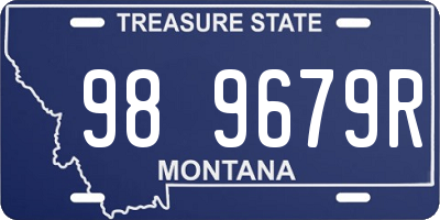 MT license plate 989679R