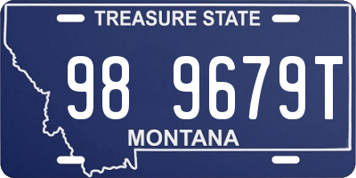 MT license plate 989679T