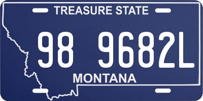MT license plate 989682L