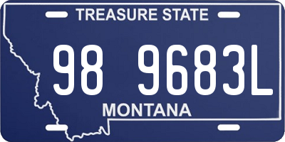 MT license plate 989683L