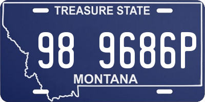 MT license plate 989686P