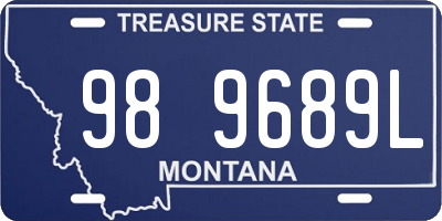 MT license plate 989689L