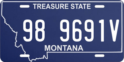 MT license plate 989691V