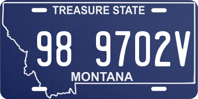 MT license plate 989702V