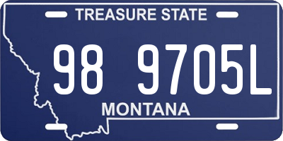 MT license plate 989705L