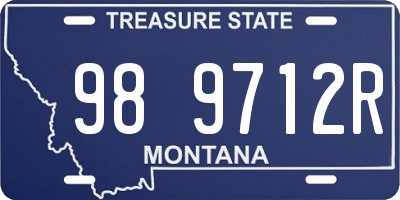 MT license plate 989712R