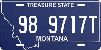 MT license plate 989717T