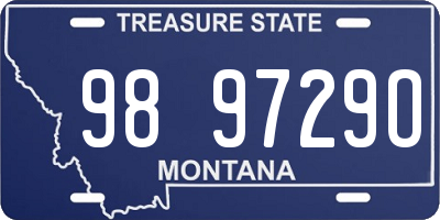 MT license plate 989729O