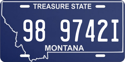 MT license plate 989742I