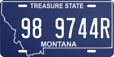 MT license plate 989744R