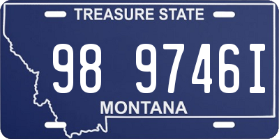 MT license plate 989746I