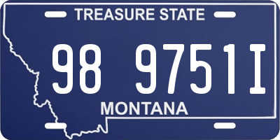 MT license plate 989751I