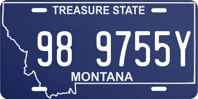 MT license plate 989755Y