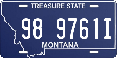 MT license plate 989761I