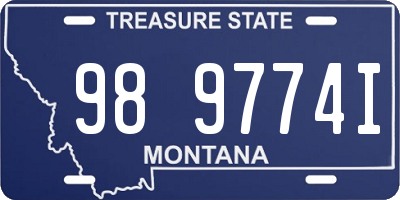 MT license plate 989774I