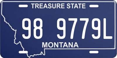 MT license plate 989779L