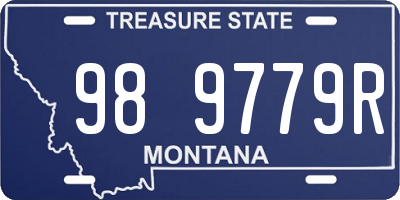 MT license plate 989779R