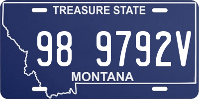 MT license plate 989792V