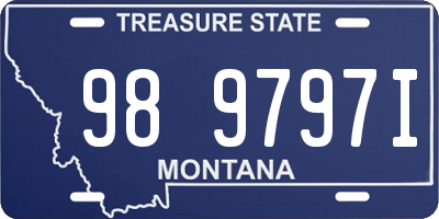 MT license plate 989797I