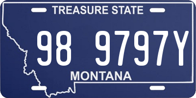 MT license plate 989797Y
