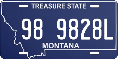 MT license plate 989828L