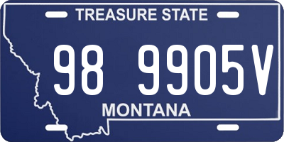 MT license plate 989905V