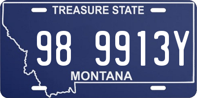 MT license plate 989913Y