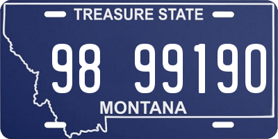 MT license plate 989919O