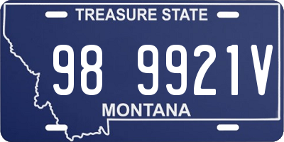 MT license plate 989921V