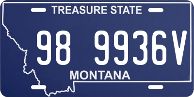 MT license plate 989936V