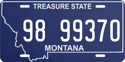 MT license plate 989937O