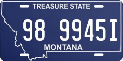 MT license plate 989945I