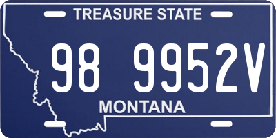 MT license plate 989952V