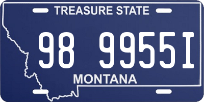 MT license plate 989955I