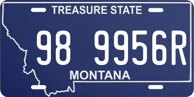 MT license plate 989956R