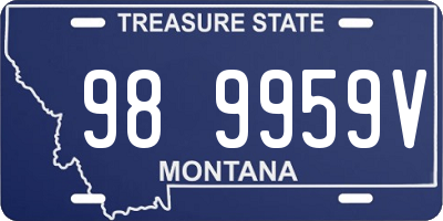 MT license plate 989959V