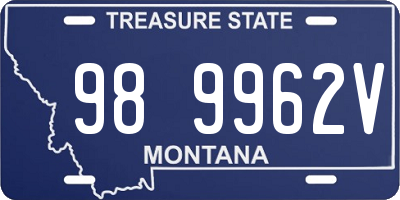 MT license plate 989962V