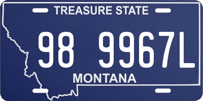 MT license plate 989967L