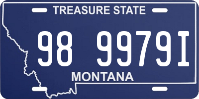 MT license plate 989979I