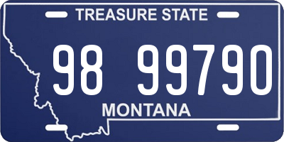 MT license plate 989979O