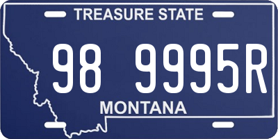 MT license plate 989995R